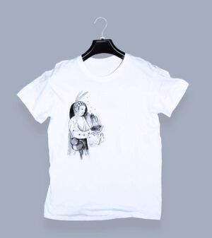 Playera Blanca Plumas | Saúl Kak